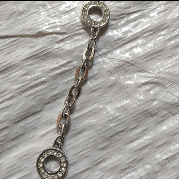 Vintage Dior Crystal Multi Charm Silver Tone Choker Necklace & Charm Bracelet. - Picture 7 of 8